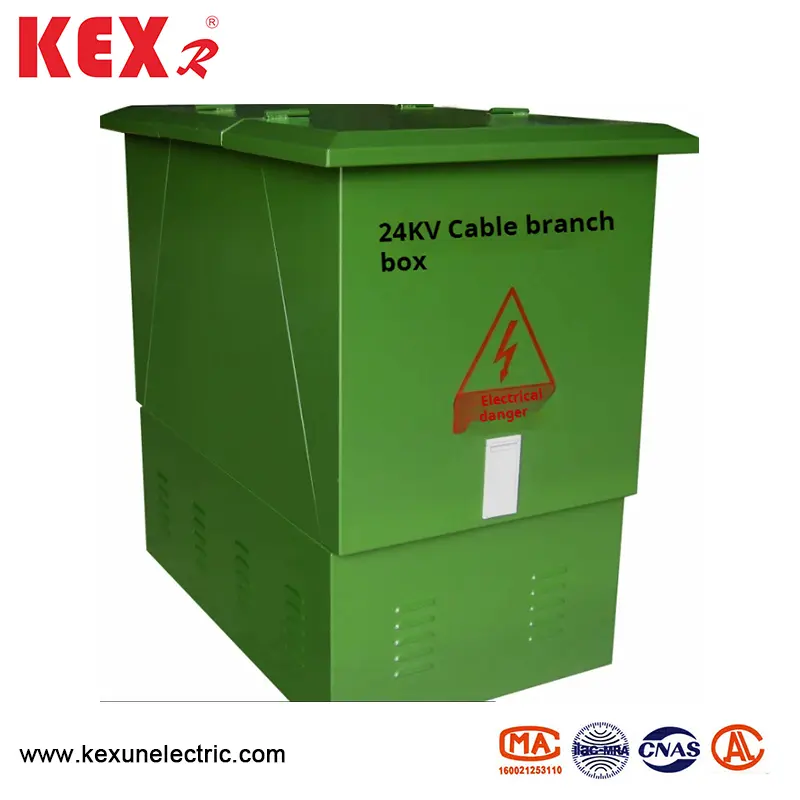 Caja de rama de cable europeo de 24 kV